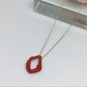 925 sterling silver gold filed chain natural coral